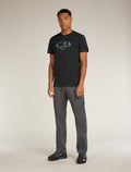 Men’s Merino 150 Tech Lite Short Sleeve T-Shirt icebreaker Anniversary Black - 3