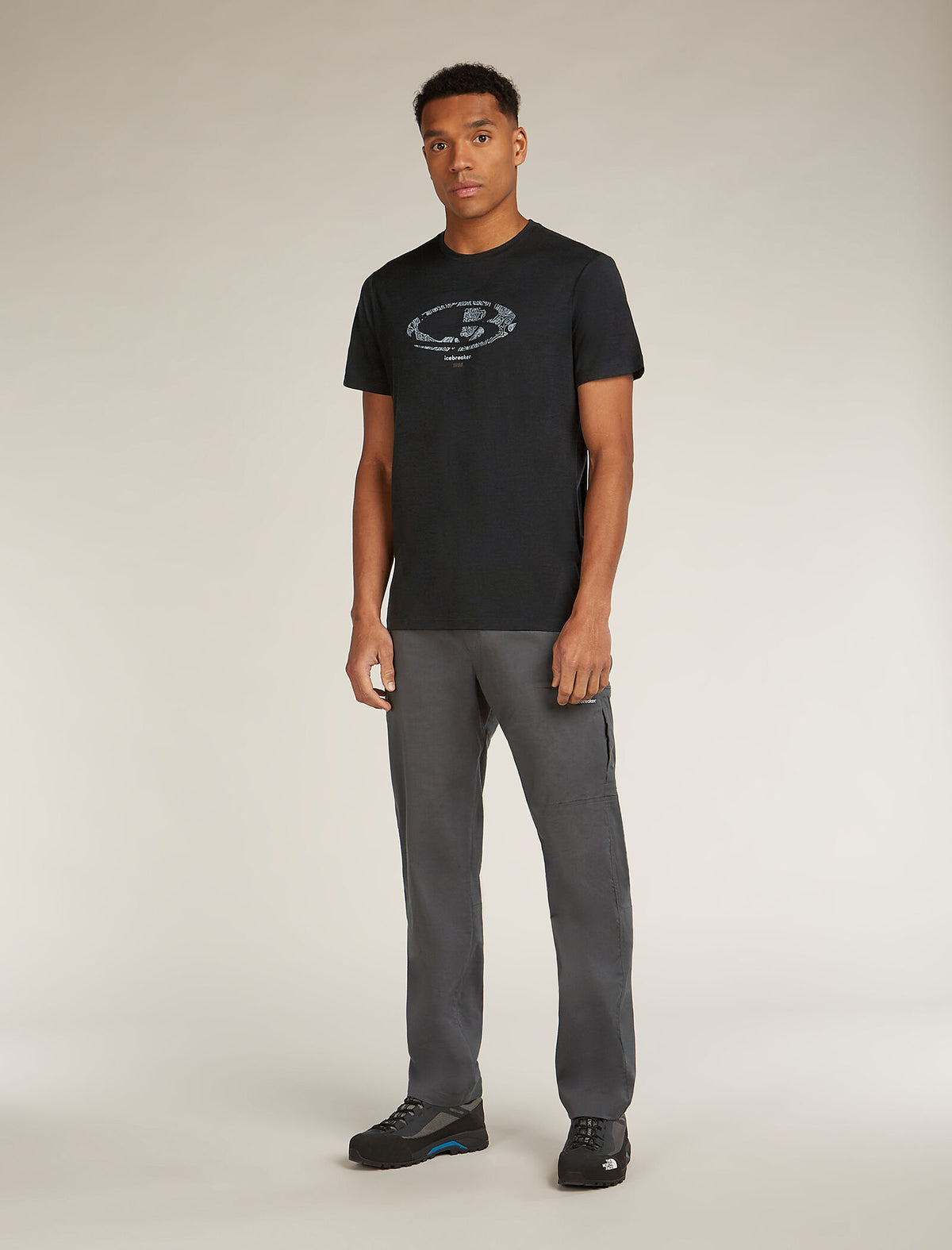 Men’s Merino 150 Tech Lite Short Sleeve T-Shirt icebreaker Anniversary Black - 3