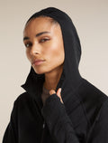 Women’s 150 MerinoFine™ Ace Long Sleeve Zip Hoodie UPF Black - 8