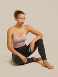 Women’s Merino Blend 260 Seamless Rib Strappy Tank Pink quartz - 6