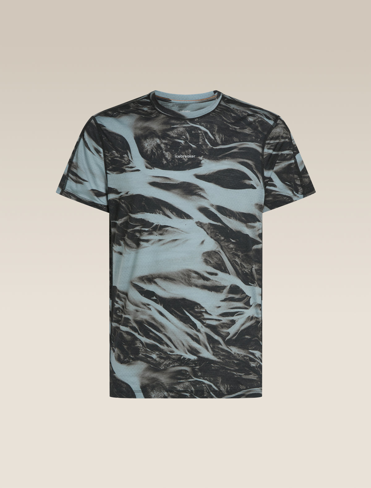 Men’s Merino Blend 125 Cool-Lite™ Speed Short Sleeve T-Shirt Motion AOP Flint blue/Black/Aop - 8