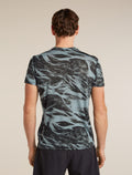 Men’s Merino Blend 125 Cool-Lite™ Speed Short Sleeve T-Shirt Motion AOP Flint blue/Black/Aop - 3