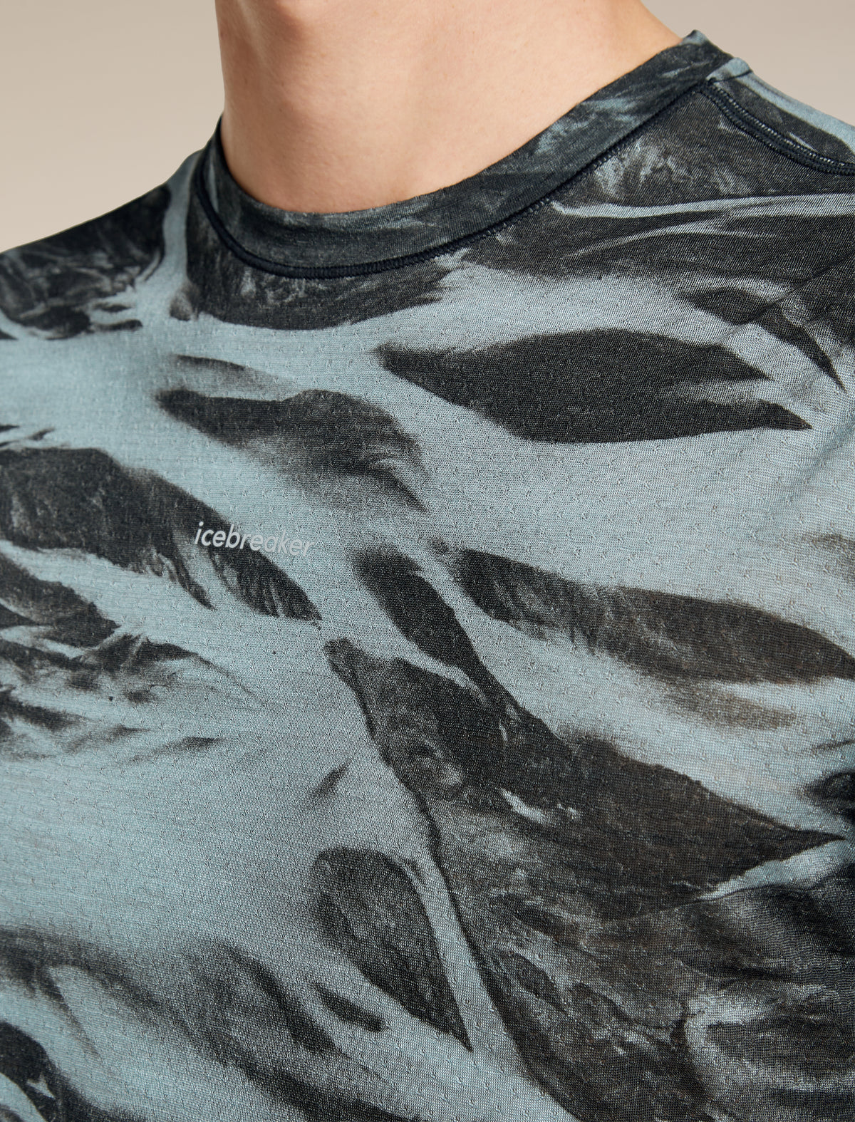 Men’s Merino Blend 125 Cool-Lite™ Speed Short Sleeve T-Shirt Motion AOP Flint blue/Black/Aop - 5