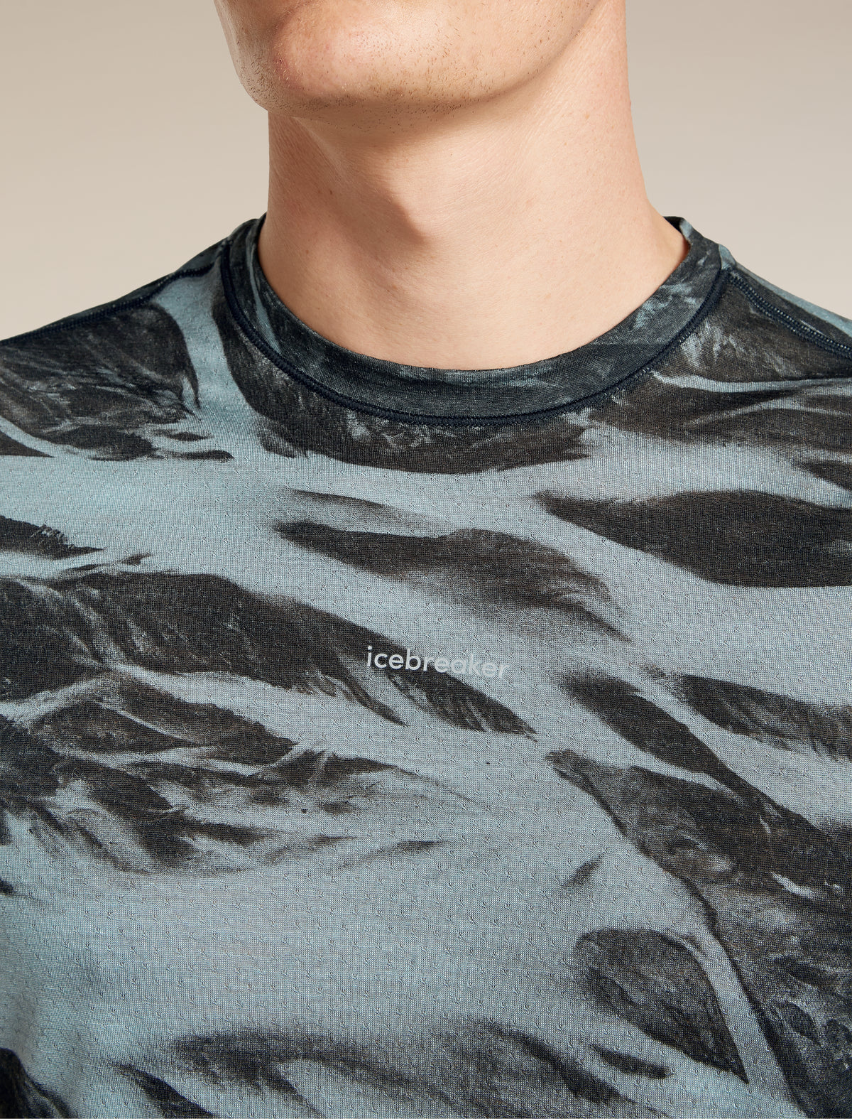 Men’s Merino Blend 125 Cool-Lite™ Speed Short Sleeve T-Shirt Motion AOP Flint blue/Black/Aop - 6