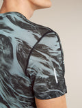 Men’s Merino Blend 125 Cool-Lite™ Speed Short Sleeve T-Shirt Motion AOP Flint blue/Black/Aop - 8