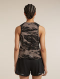 Women’s Merino Blend 125 Cool-Lite™ Speed Tank Motion AOP Porcini/Black/Aop - 3