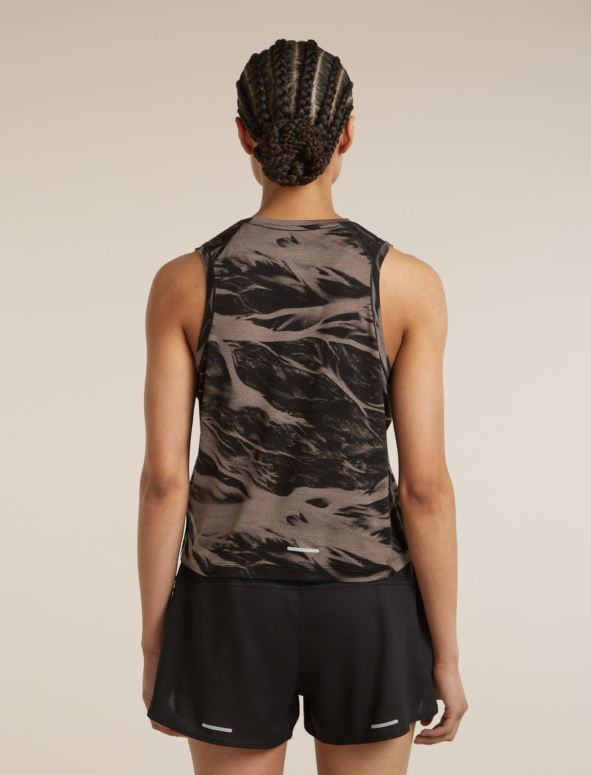 Women’s Merino Blend 125 Cool-Lite™ Speed Tank Motion AOP Porcini/Black/Aop - 2