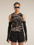 Women’s Merino Blend 125 Cool-Lite™ Speed Tank Motion AOP Porcini/Black/Aop - 9
