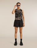 Women’s Merino Blend 125 Cool-Lite™ Speed Tank Motion AOP Porcini/Black/Aop - 5
