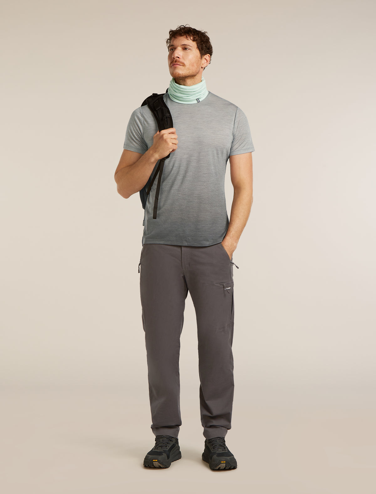 Men’s Merino Blend 125 Cool-Lite™ Sphere Short Sleeve T-Shirt Alta Metro HTHR - 4