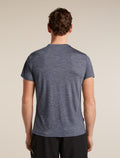 Men’s Merino Blend 125 Cool-Lite™ Sphere Short Sleeve T-Shirt IB Vertical Midnight Navy Hthr - 2