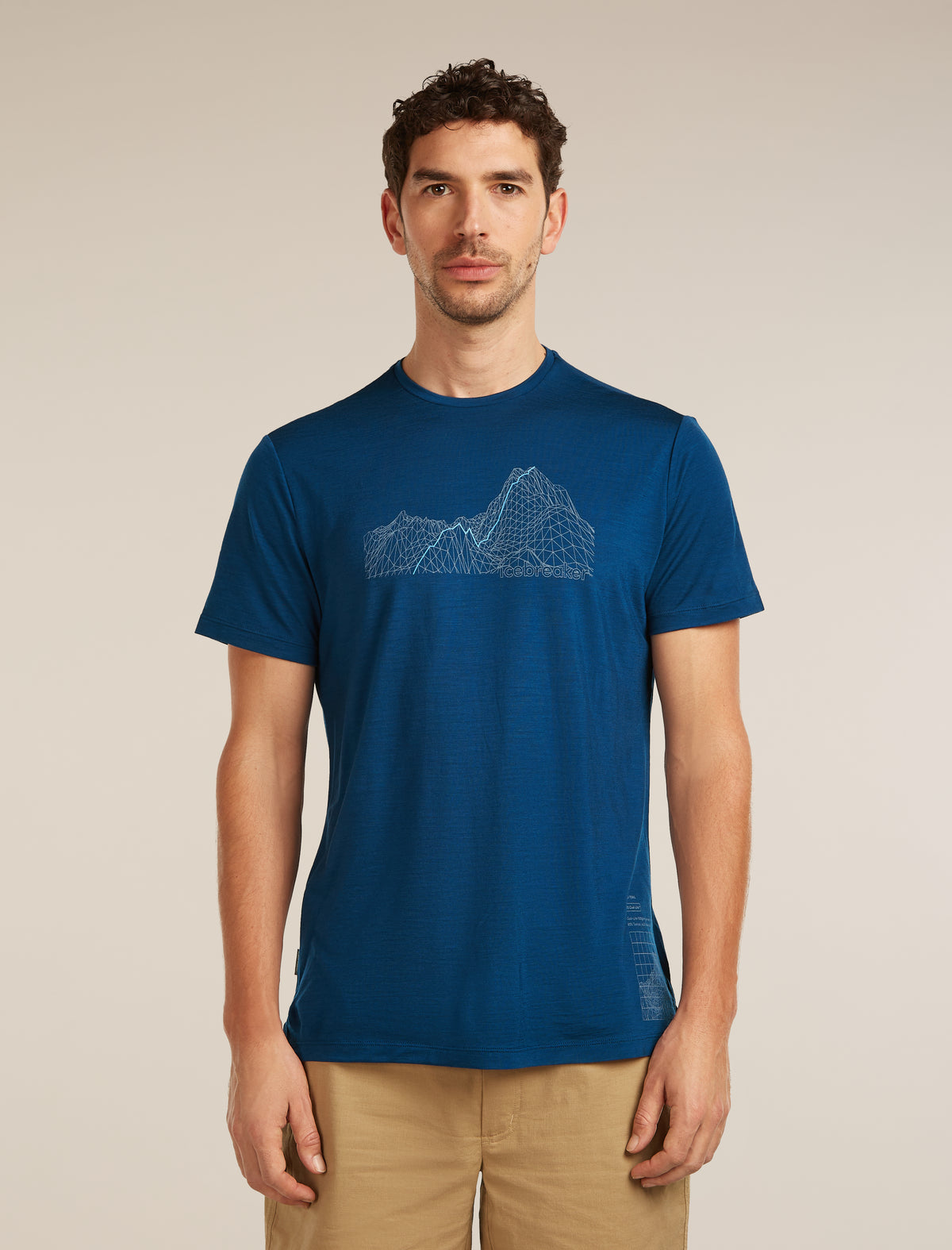Men’s Merino Blend 125 Cool-Lite™ Sphere Short Sleeve T-Shirt Beta Atlantis - 1