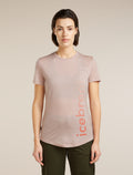 Women’s Merino Blend 125 Cool-Lite™ Sphere Short Sleeve T-Shirt IB Vertical Pink quartz - 1