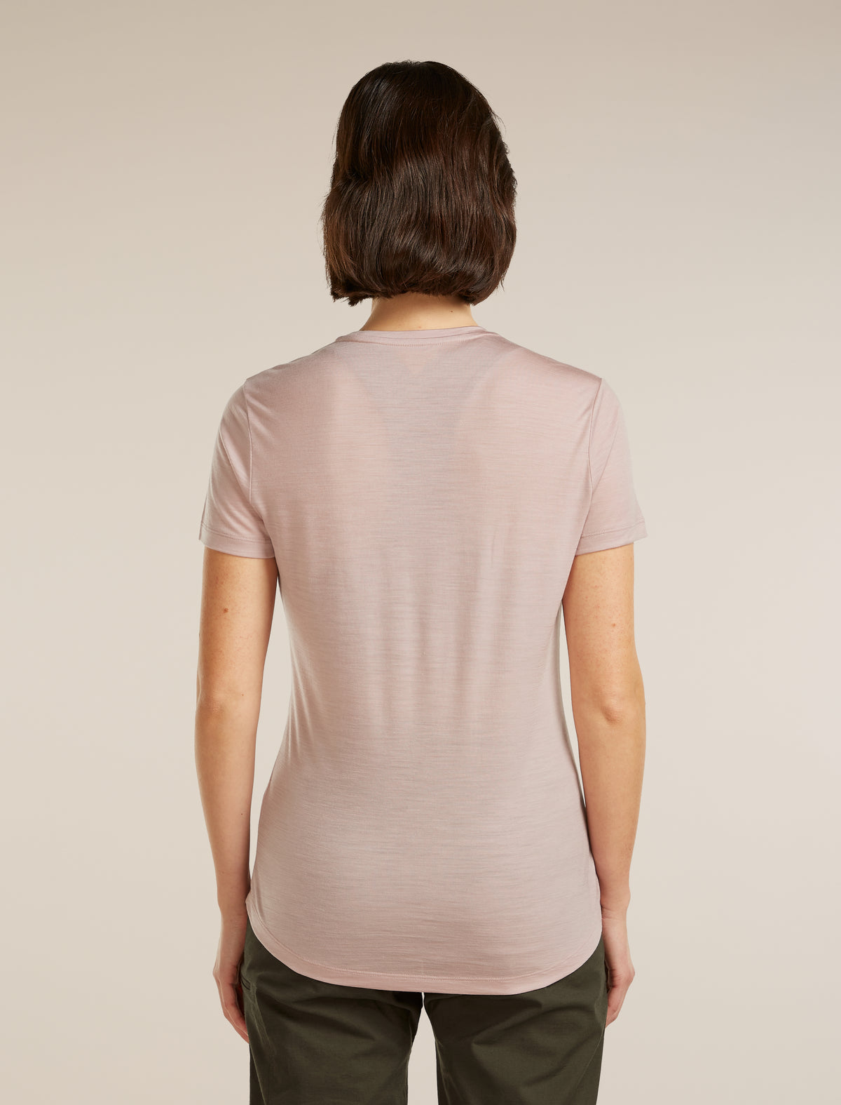 Women’s Merino Blend 125 Cool-Lite™ Sphere Short Sleeve T-Shirt IB Vertical Pink quartz - 2
