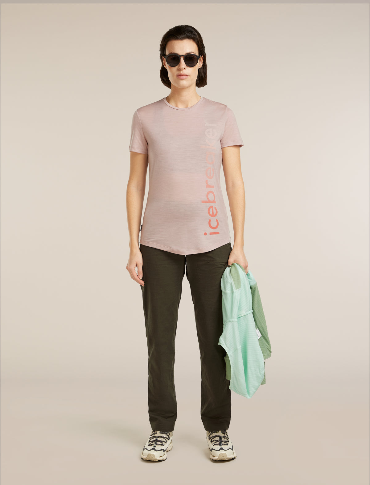Women’s Merino Blend 125 Cool-Lite™ Sphere Short Sleeve T-Shirt IB Vertical Pink quartz - 4