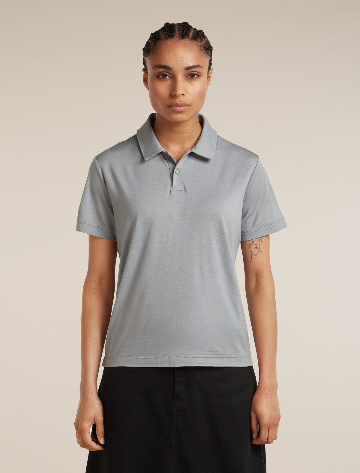 Women’s 15.5 MerinoFine™ Short Sleeve Polo Proto grey - 1
