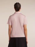 Women’s 15.5 MerinoFine™ Short Sleeve Polo Pink quartz - 2