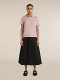 Women’s 15.5 MerinoFine™ Short Sleeve Polo Pink quartz - 3
