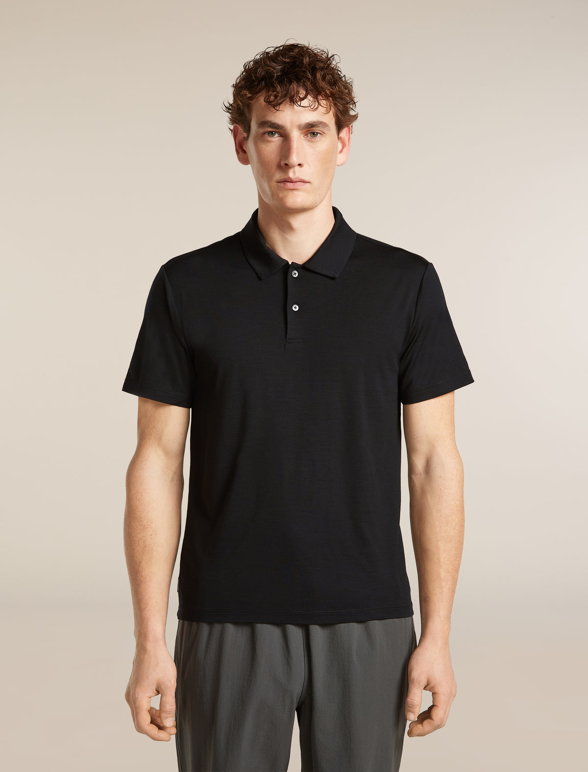 Men’s 15.5 MerinoFine™ Short Sleeve Polo Black - 1
