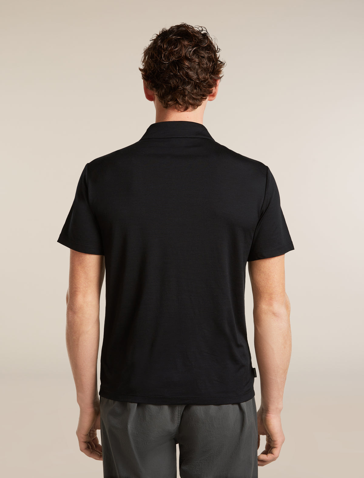 Men’s 15.5 MerinoFine™ Short Sleeve Polo Black - 2