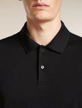 Men’s 15.5 MerinoFine™ Short Sleeve Polo Black - 6