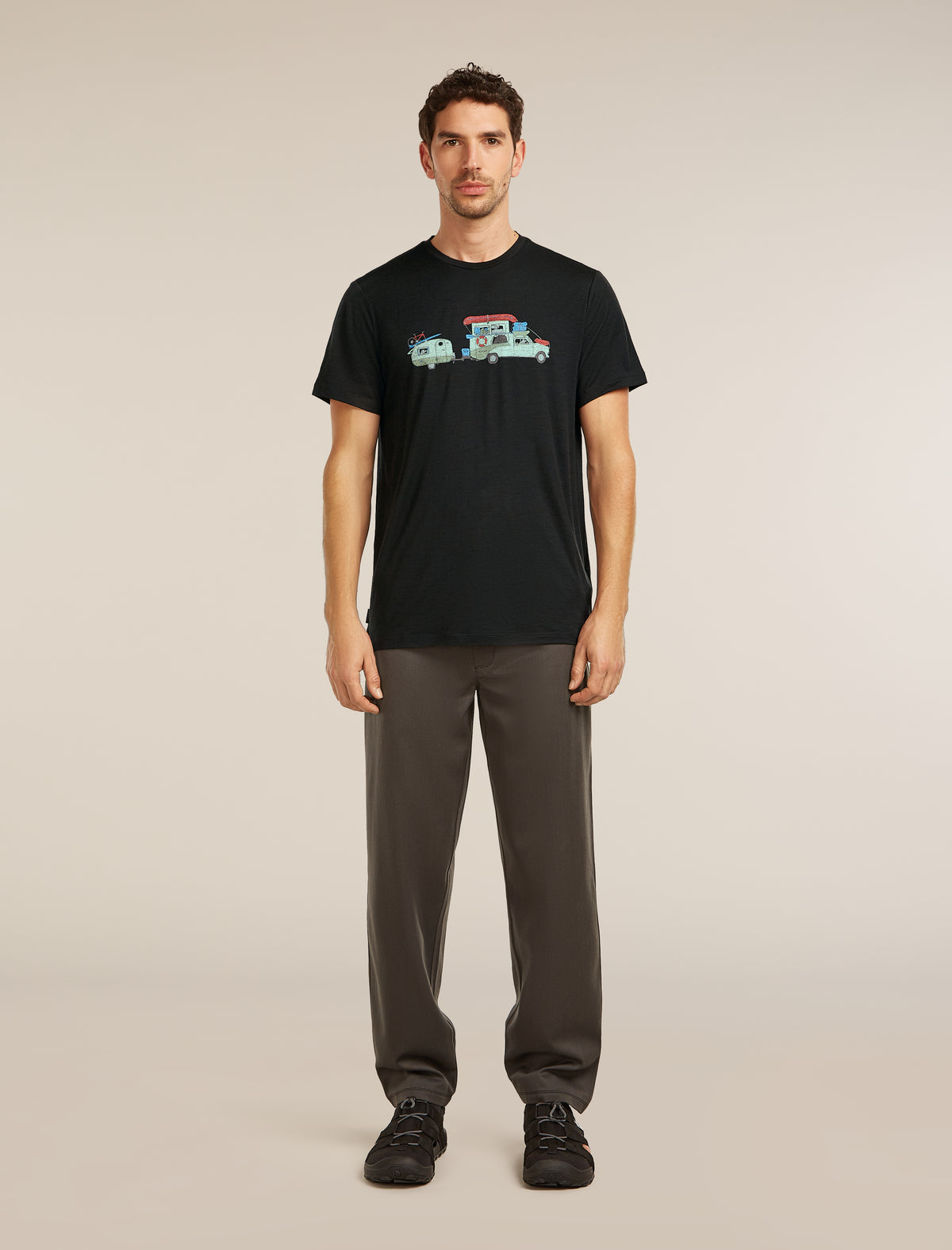 Men’s Merino 150 Tech Lite Short Sleeve T-Shirt Transportage Black - 3