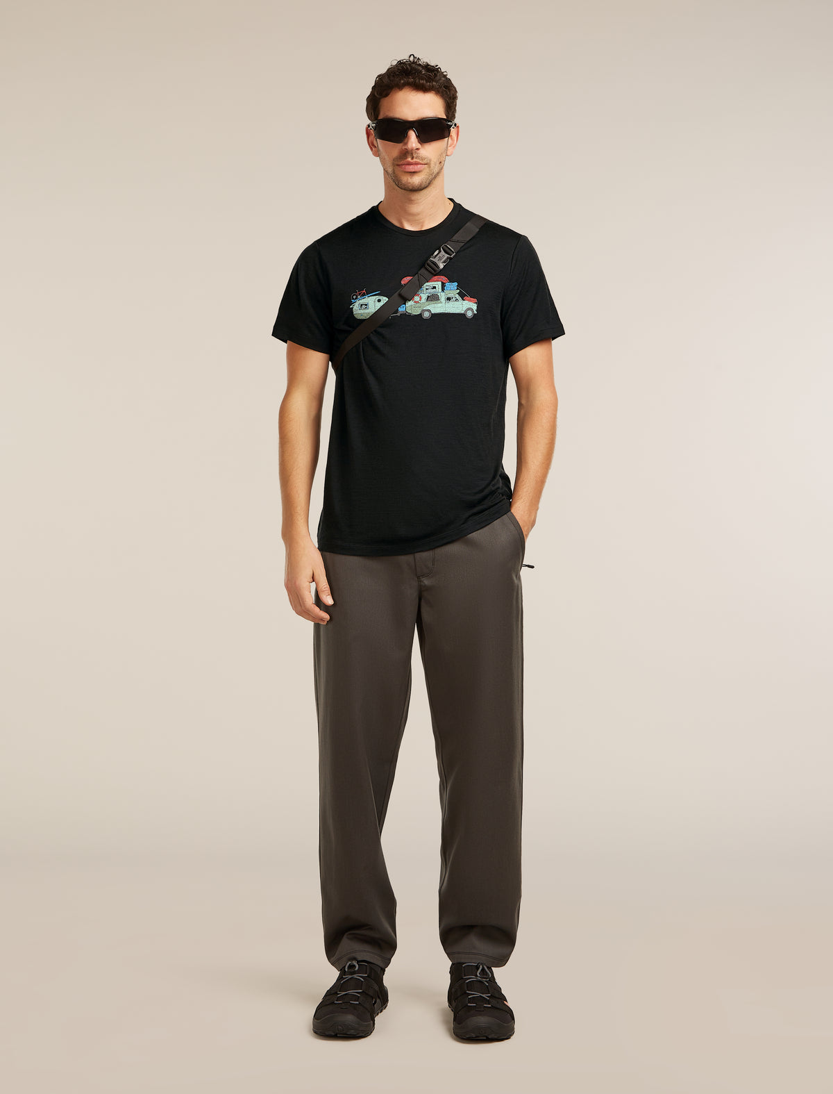 Men’s Merino 150 Tech Lite Short Sleeve T-Shirt Transportage Black - 4