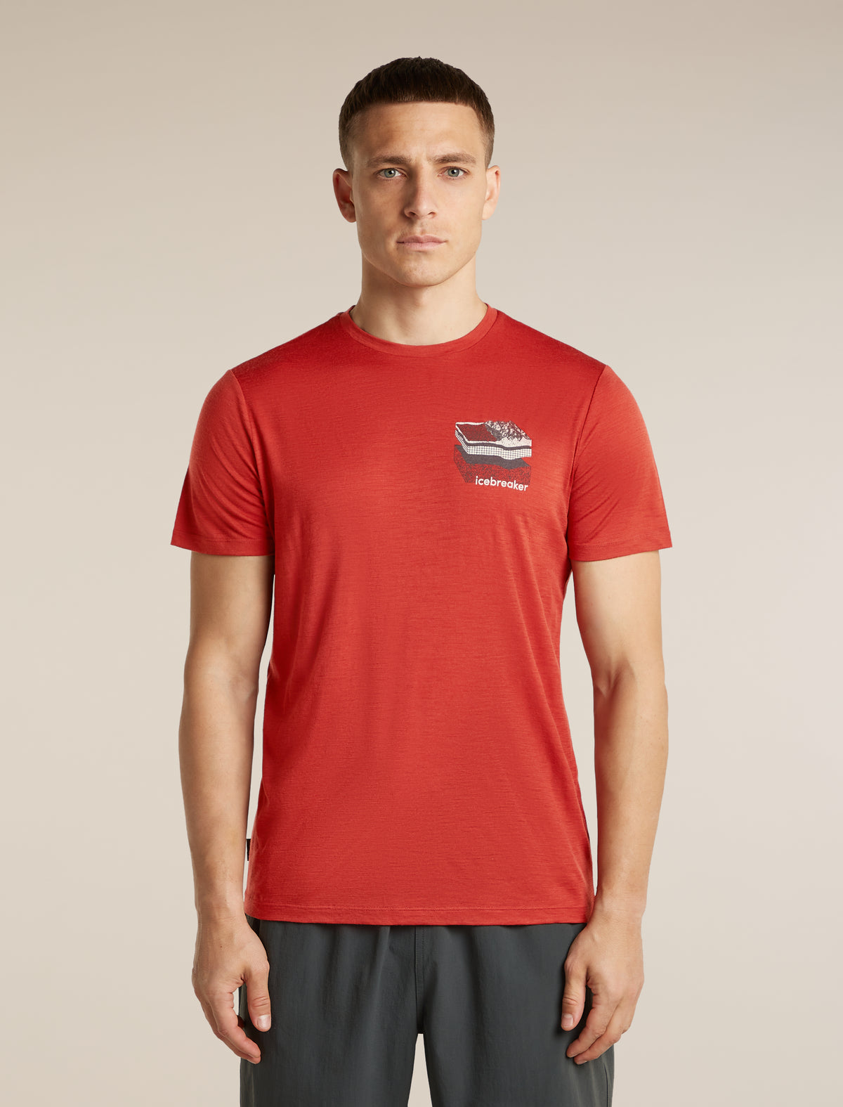 Men's Merino 150 Tech Lite Short Sleeve T Shirt Evolving Layers Agate - 1