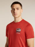 Men's Merino 150 Tech Lite Short Sleeve T Shirt Evolving Layers Agate - 7