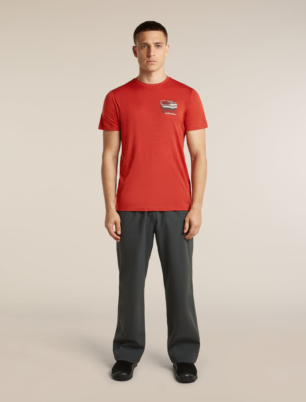 Men's Merino 150 Tech Lite Short Sleeve T Shirt Evolving Layers Agate - 3