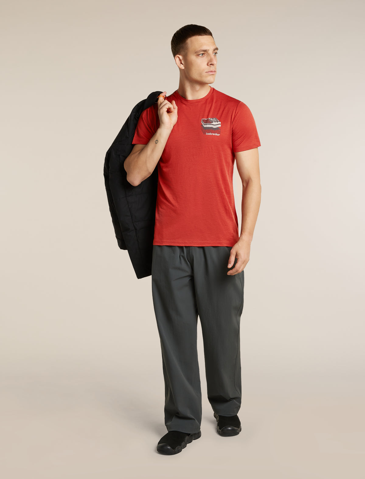 Men's Merino 150 Tech Lite Short Sleeve T Shirt Evolving Layers Agate - 4