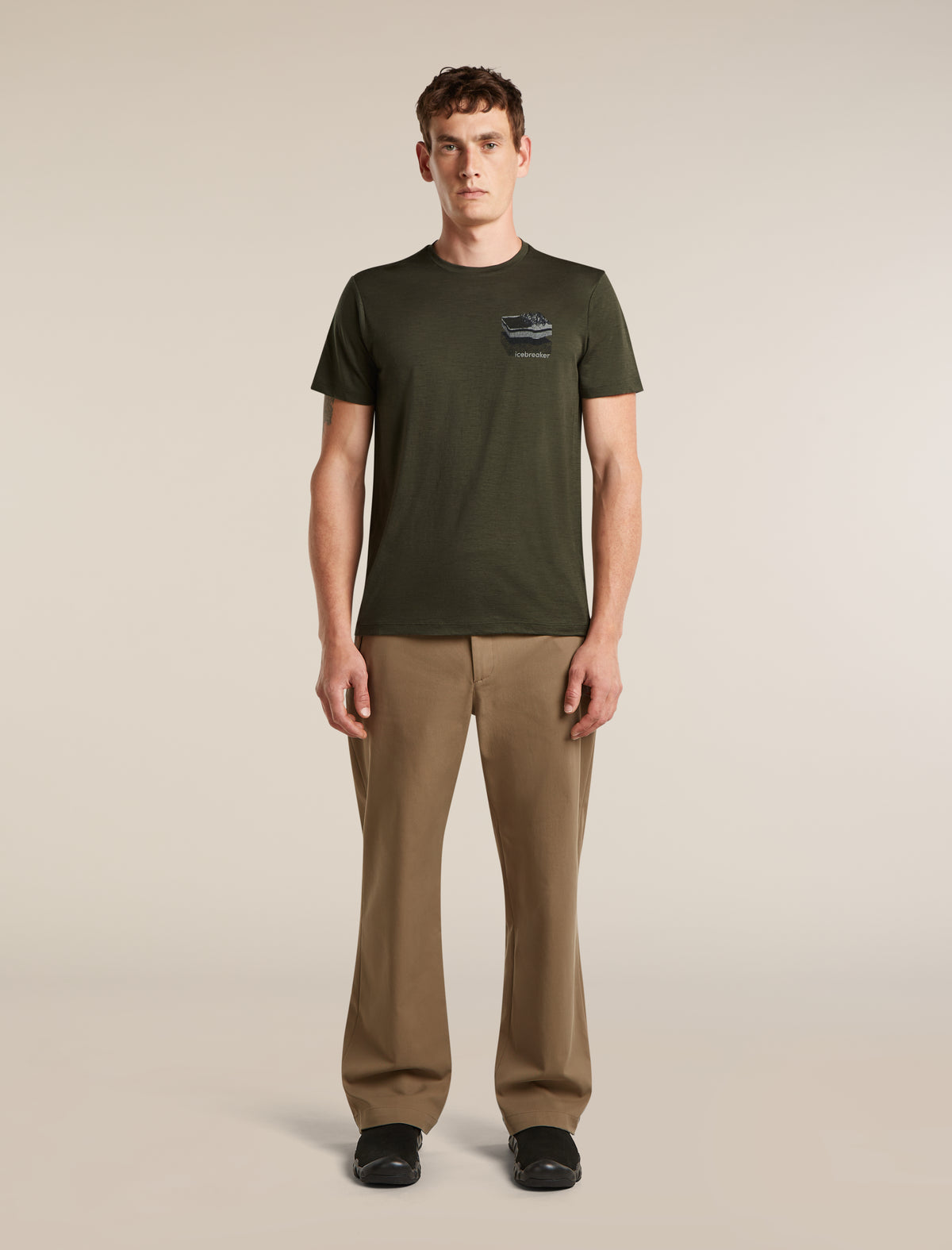 Men's Merino 150 Tech Lite Short Sleeve T Shirt Evolving Layers Dark Loden - 3