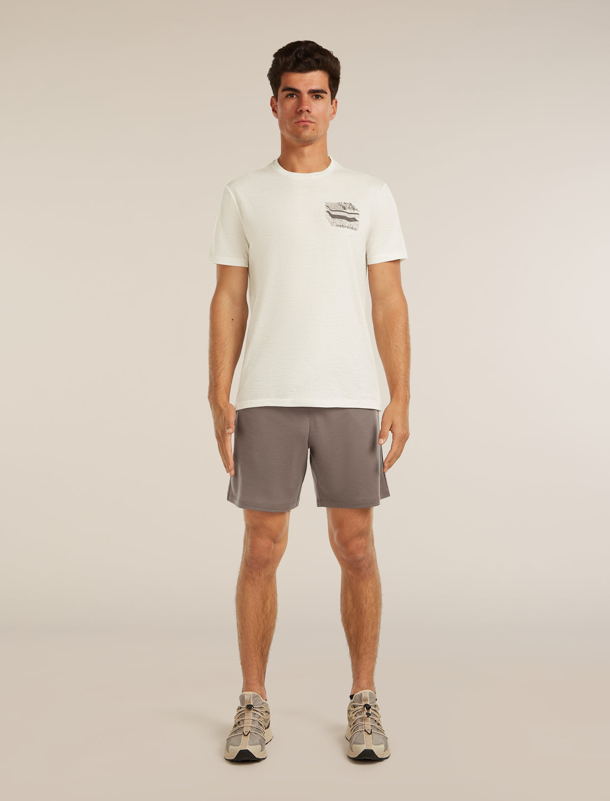 Men’s Merino 150 Tech Lite Short Sleeve T-Shirt Evolving Layers Ecru Hthr - 3