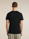 Men's Merino 150 Tech Lite Short Sleeve T Shirt Range Stripes Black - 2