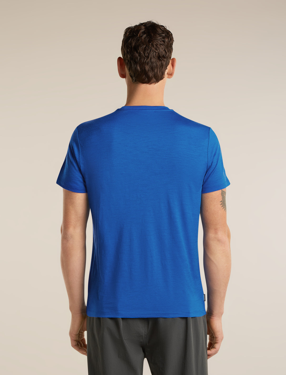 Men's Merino 150 Tech Lite Short Sleeve T Shirt Range Stripes Lazurite - 2