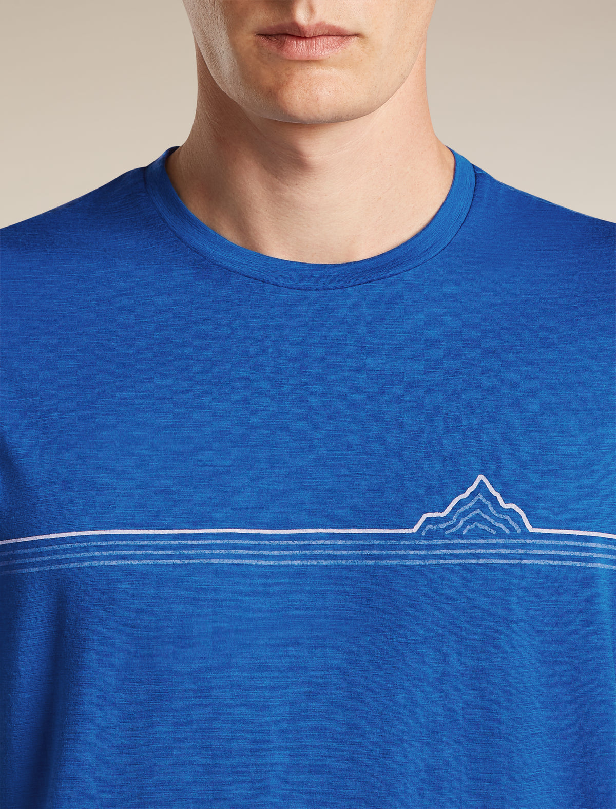 Men's Merino 150 Tech Lite Short Sleeve T Shirt Range Stripes Lazurite - 6