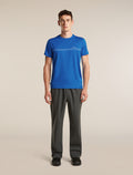 Men's Merino 150 Tech Lite Short Sleeve T Shirt Range Stripes Lazurite - 3
