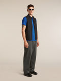 Men's Merino 150 Tech Lite Short Sleeve T Shirt Range Stripes Lazurite - 4