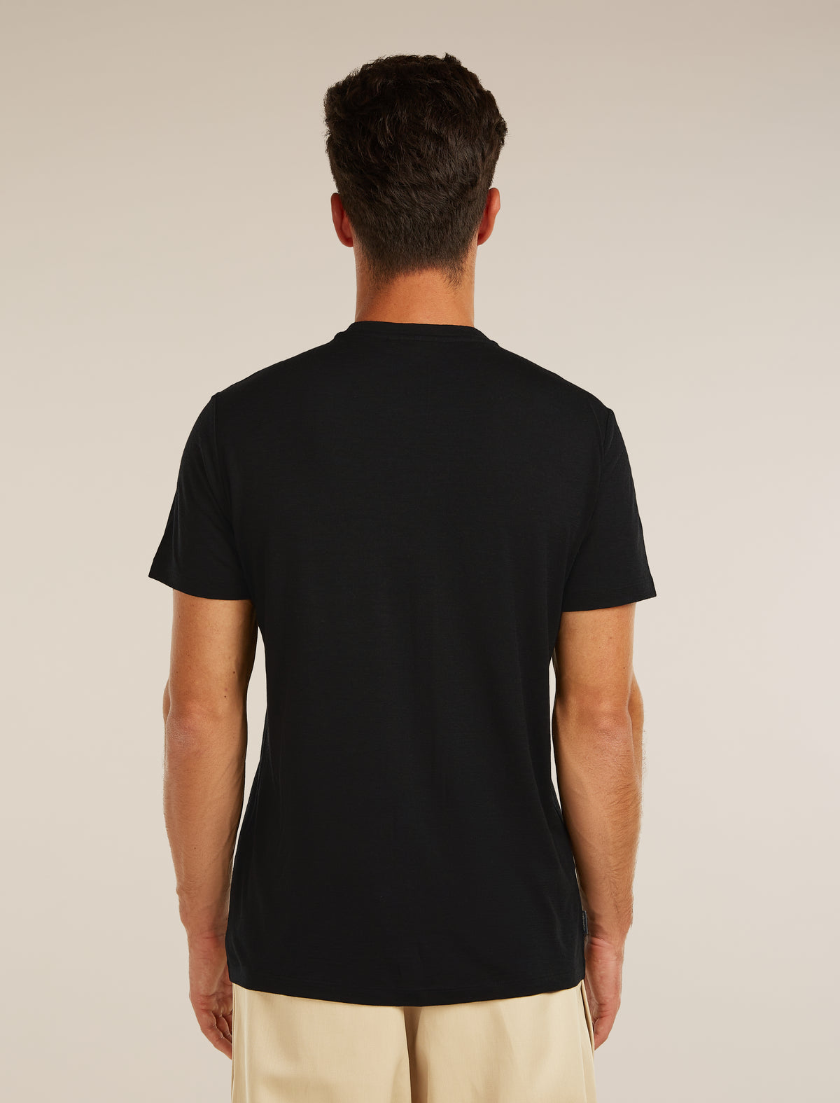 Men’s Merino 150 Tech Lite Short Sleeve T-Shirt Elevation Line Black - 2