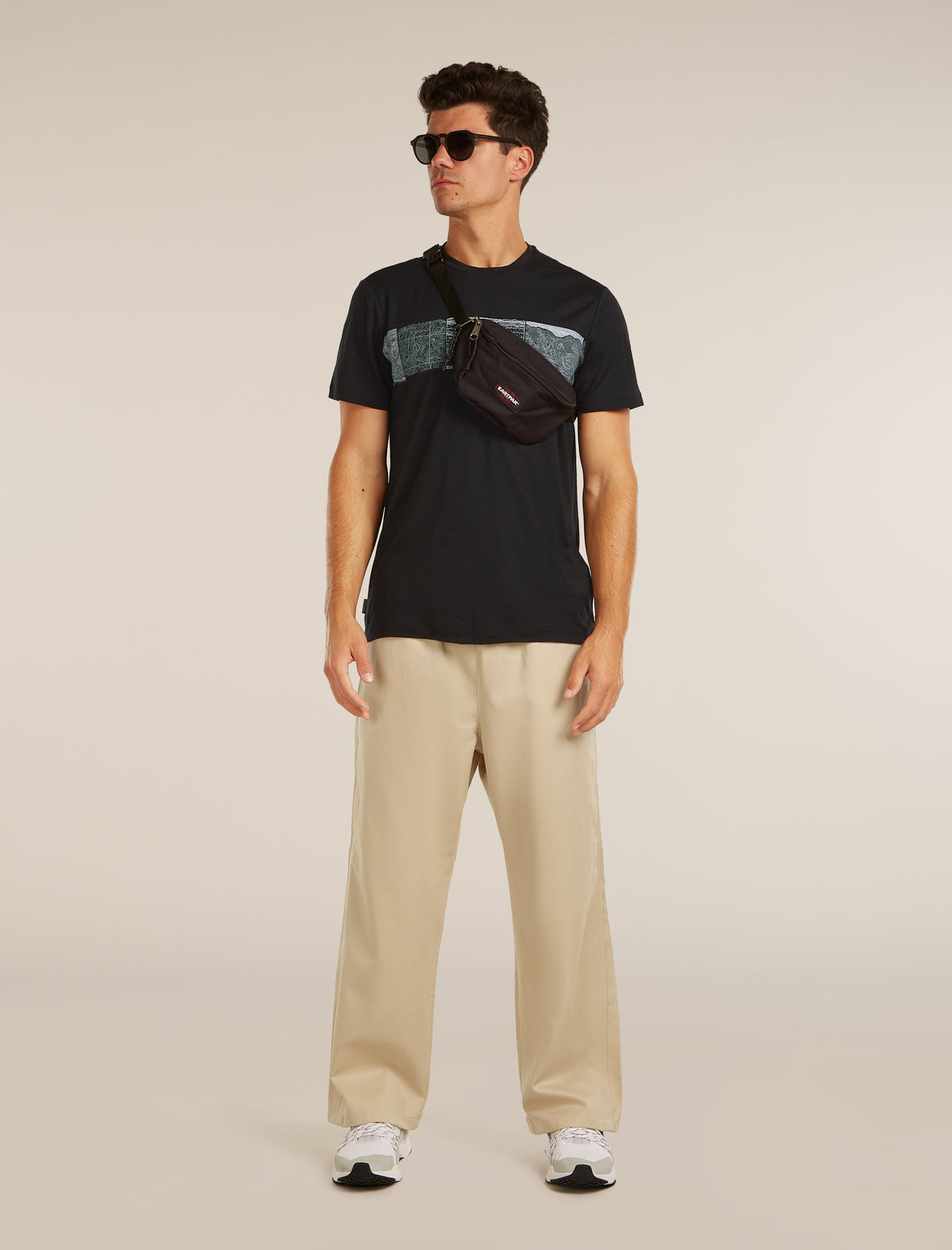 Men’s Merino 150 Tech Lite Short Sleeve T-Shirt Elevation Line Black - 4