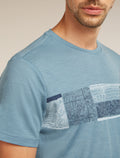 Men’s Merino 150 Tech Lite Short Sleeve T-Shirt Elevation Line Flint blue - 6