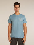 Men’s Merino 150 Tech Lite Short Sleeve T-Shirt Peaceful Pass Flint blue - 3