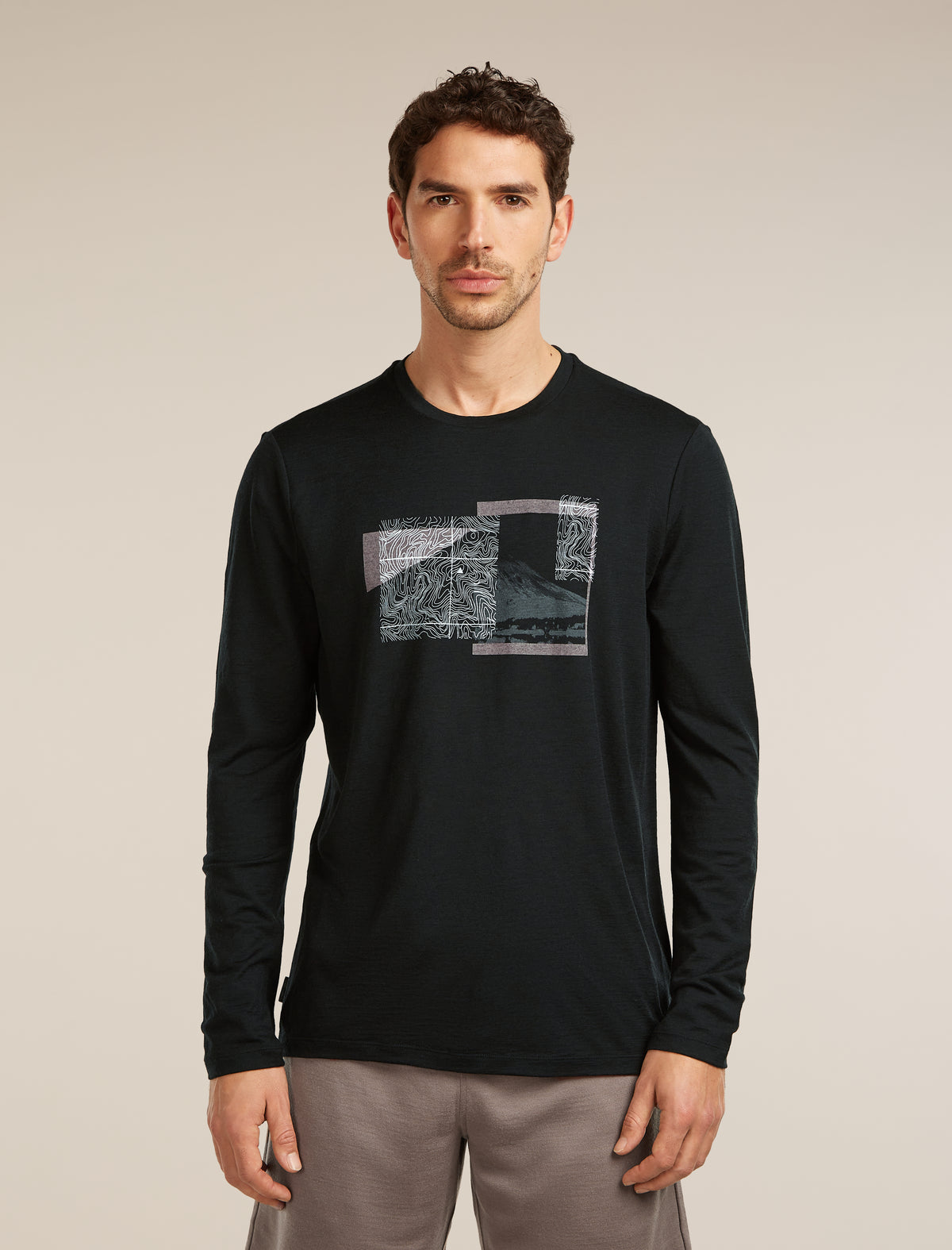 Men’s Merino 150 Tech Lite Long Sleeve T-Shirt Peak Balance Black - 1
