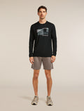 Men’s Merino 150 Tech Lite Long Sleeve T-Shirt Peak Balance Black - 3