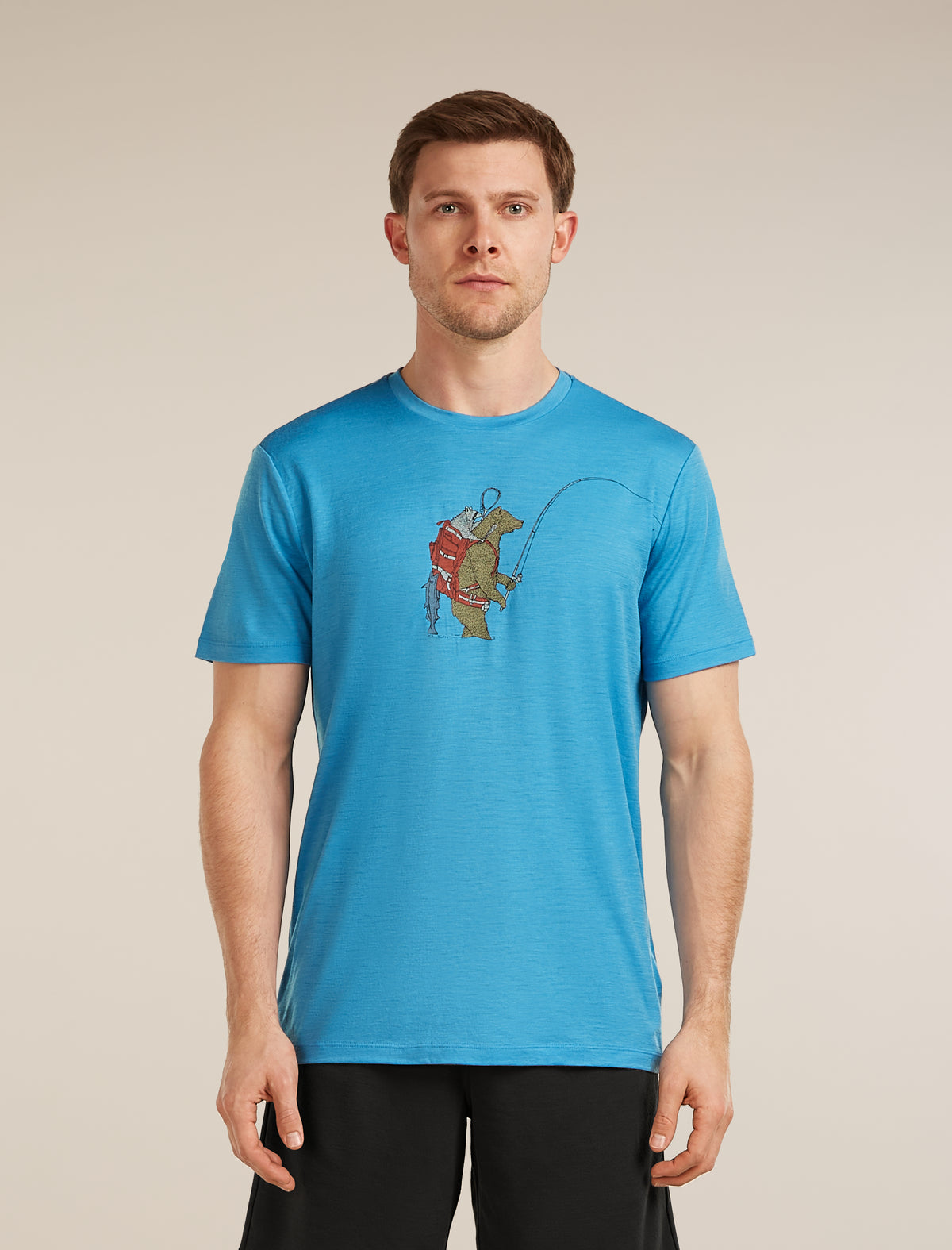 Men’s Merino 150 Tech Lite Short Sleeve T-Shirt Bear Catch Arctic - 1