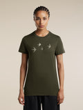 Women's 150 Tech Lite Short Sleeve T Shirt Bird Transit Dark Loden - 1