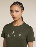 Women's 150 Tech Lite Short Sleeve T Shirt Bird Transit Dark Loden - 6