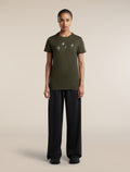 Women's 150 Tech Lite Short Sleeve T Shirt Bird Transit Dark Loden - 3
