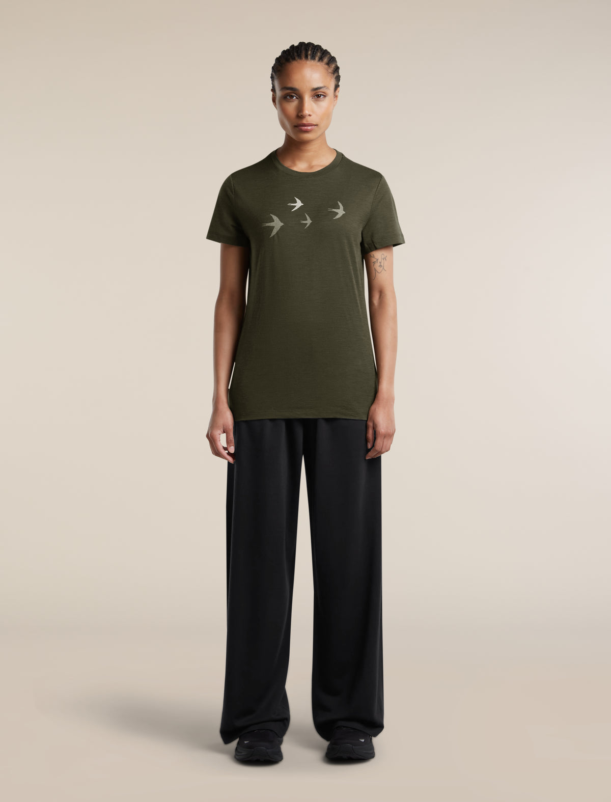 Women's 150 Tech Lite Short Sleeve T Shirt Bird Transit Dark Loden - 3