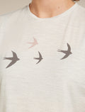 Women’s Merino 150 Tech Lite Short Sleeve T-Shirt Bird Transit Ecru Hthr - 8